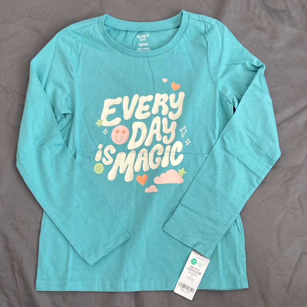 Carters KID Long sleeve T-shirt, size 12/12A